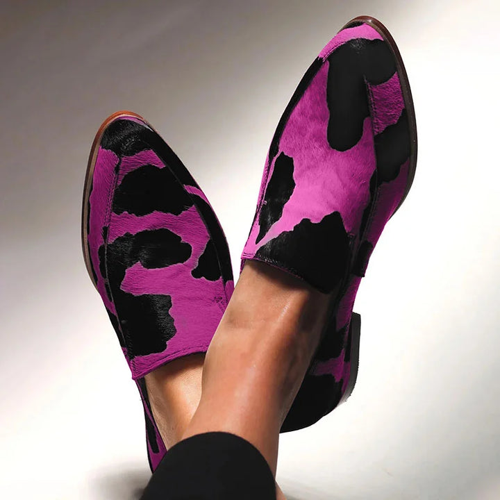 Annelle | Animal Print Loafers