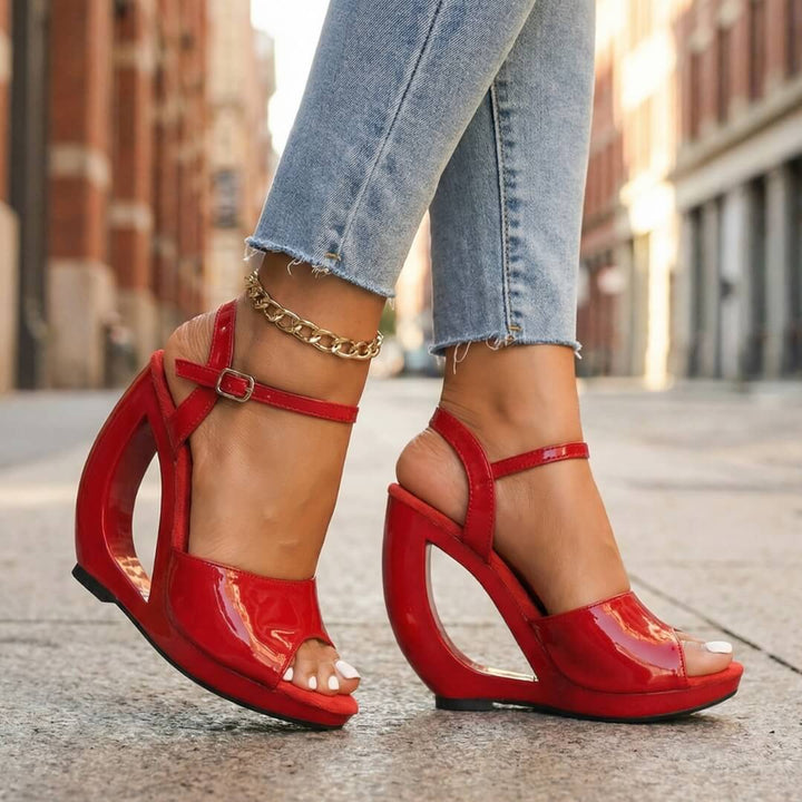 Zaléna | Sculpt Wedge Sandals