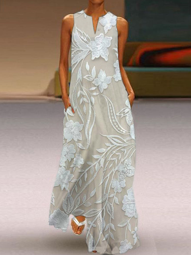 Elisea | Robe Maxi Imprimée