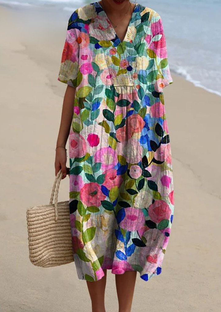 Rosalinn | Floral Linen Shirt