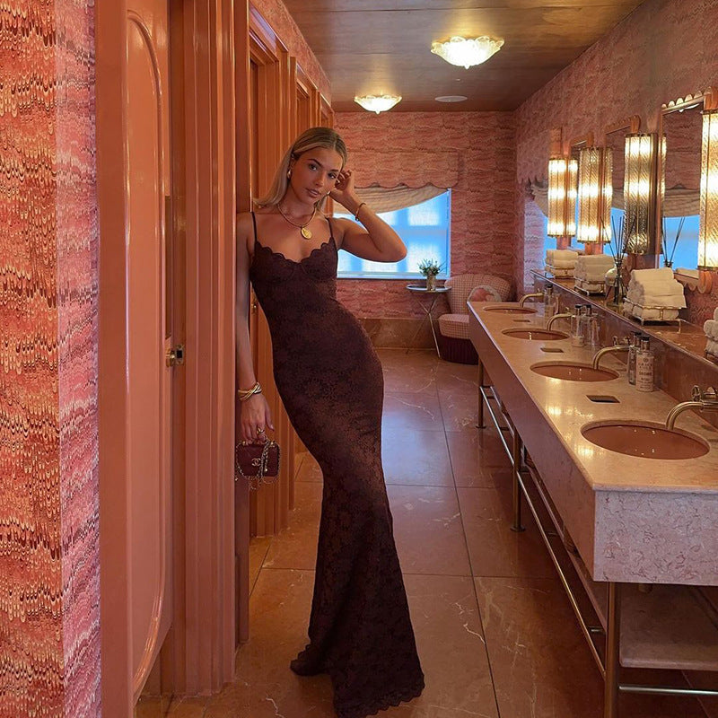 Saelune | Lace Maxi Dress
