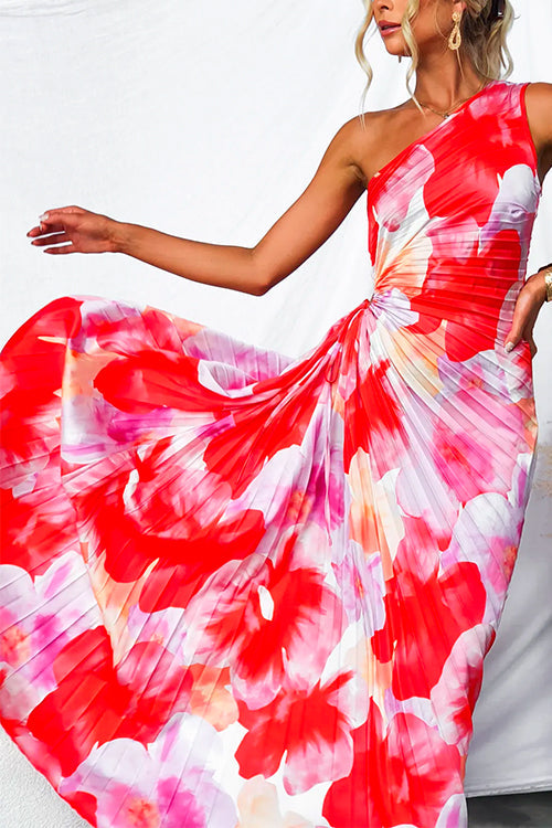 Elvire | One Shoulder Pleated Dress