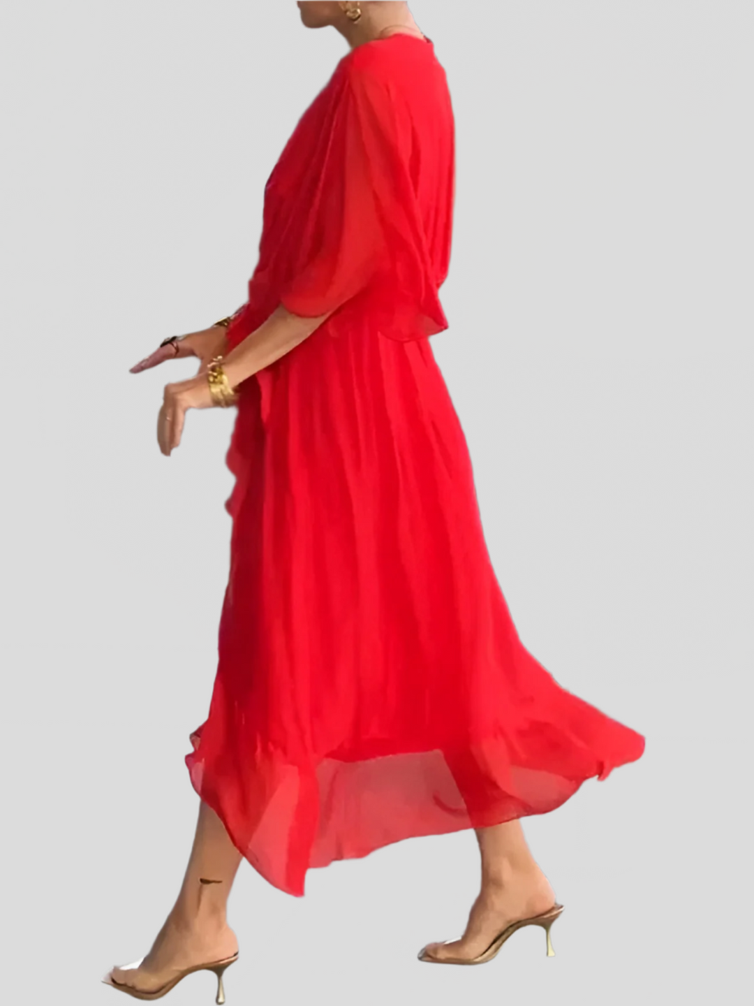 Serel | Tiered Ruffle Midi Dress