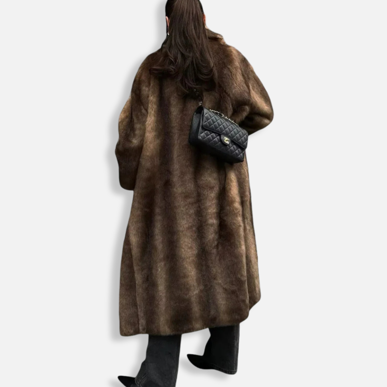 Arden | Trench Long en Fausse Fourrure pour Femme