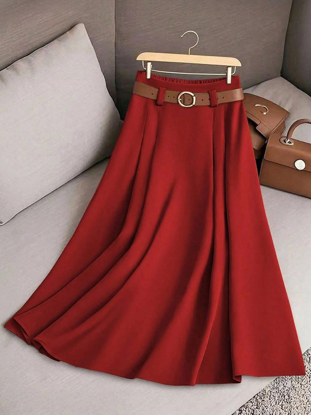 Lorena | Pleated Maxi Skirt