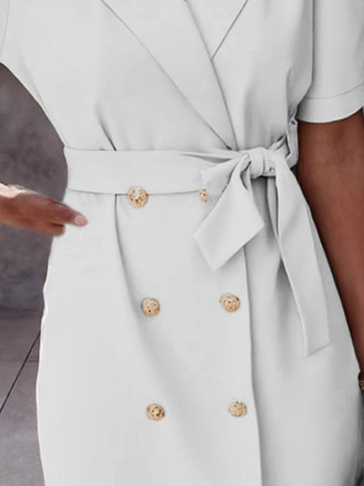 Cayla | Tie Waist Blazer Mini Dress