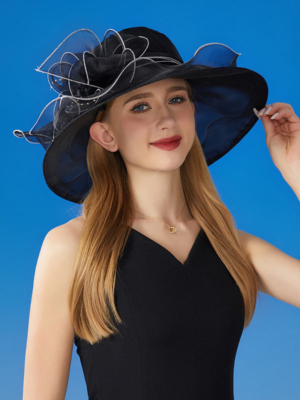 Sheer Flower Sun Hat