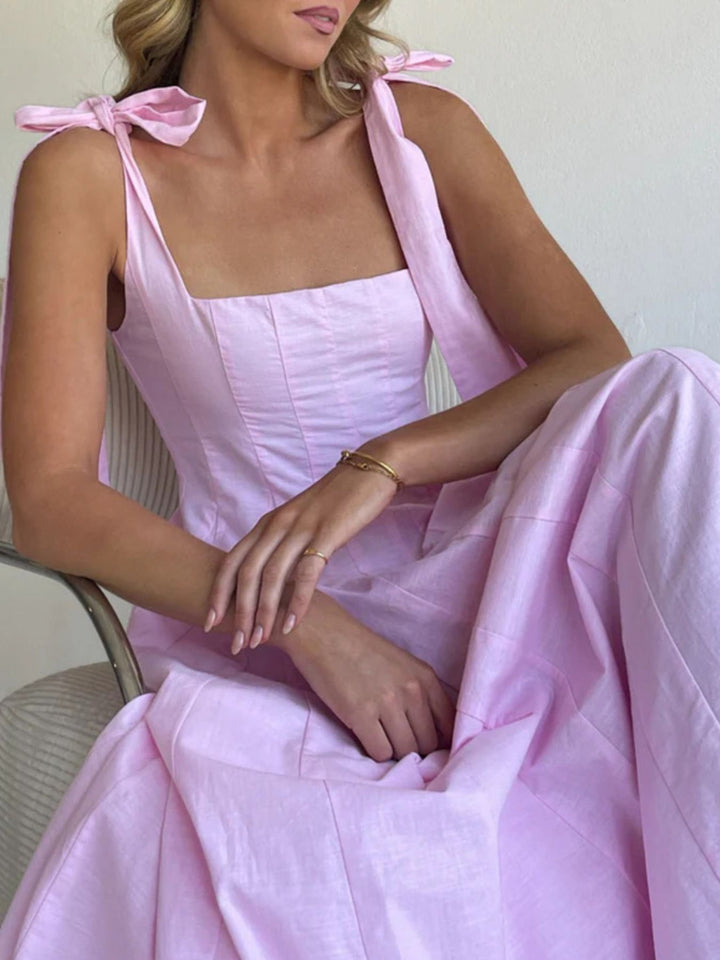 Charlotte | Gradient Tie Shoulder Maxi Dress