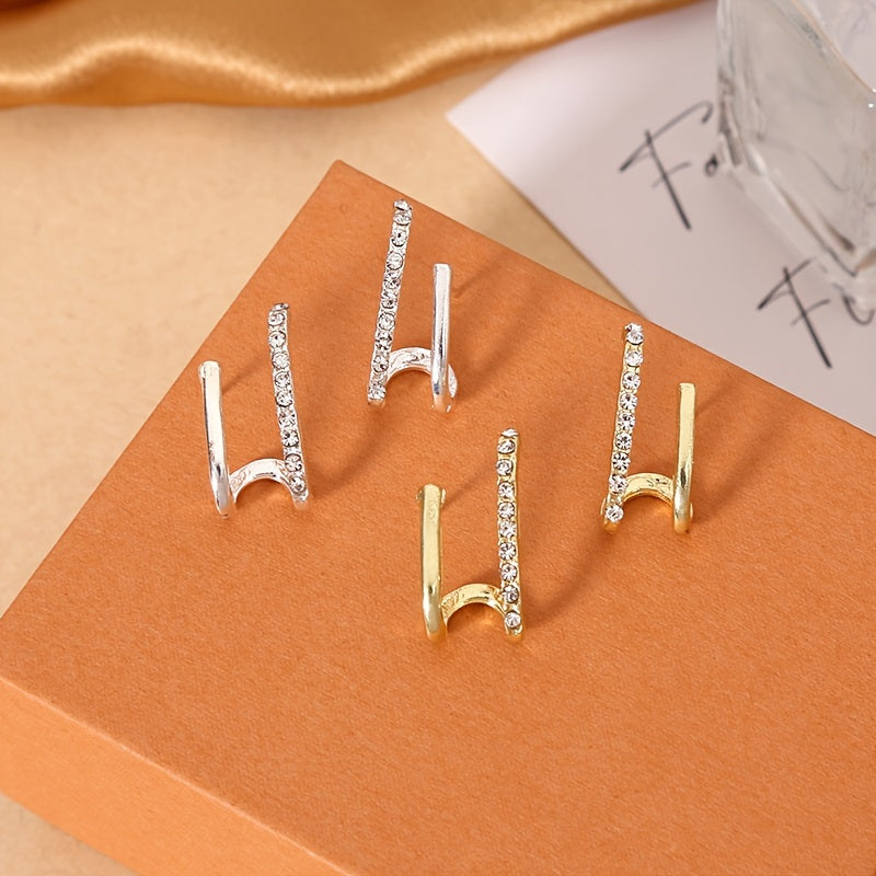 Minimalist Rhinestone Earrings