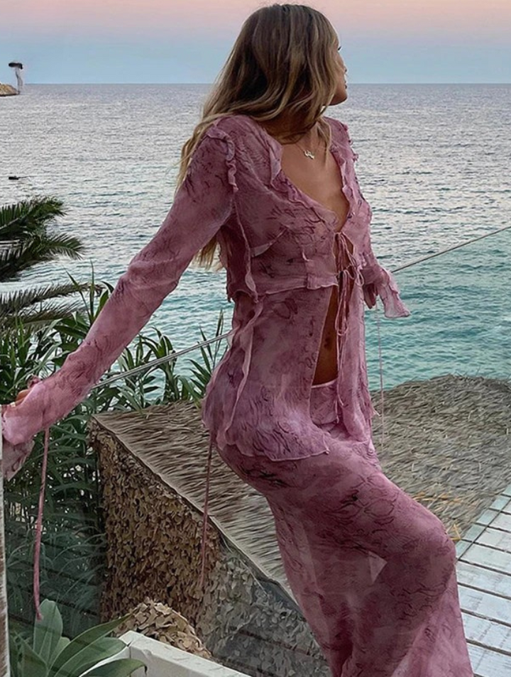 Courtney | Mesh Two-Piece Set
