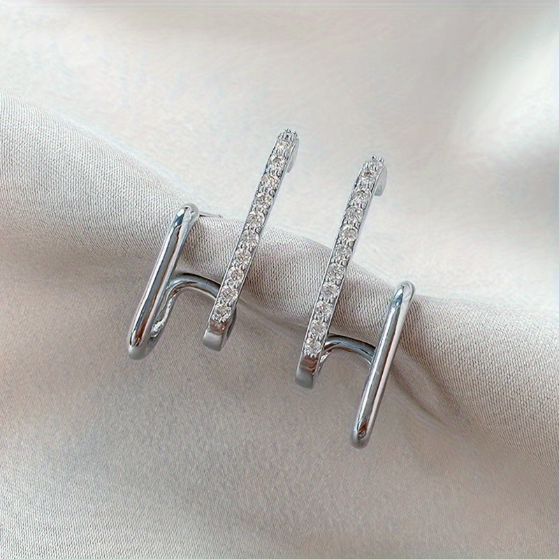 Minimalist Rhinestone Earrings