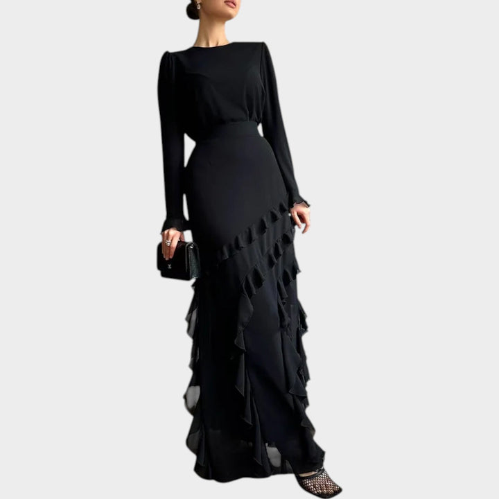 Évoleine | Ruffle Maxi Gown
