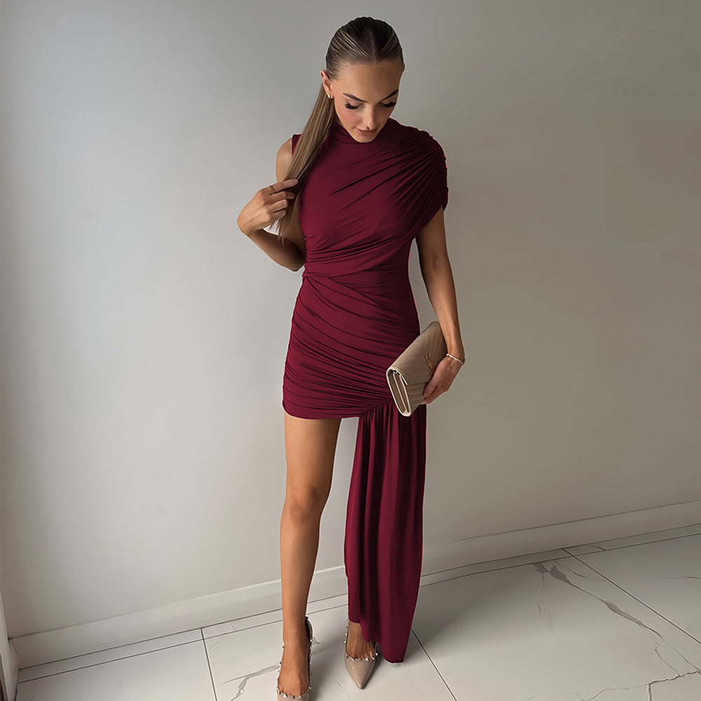 Alvienne | Draped Asymmetrical Dress