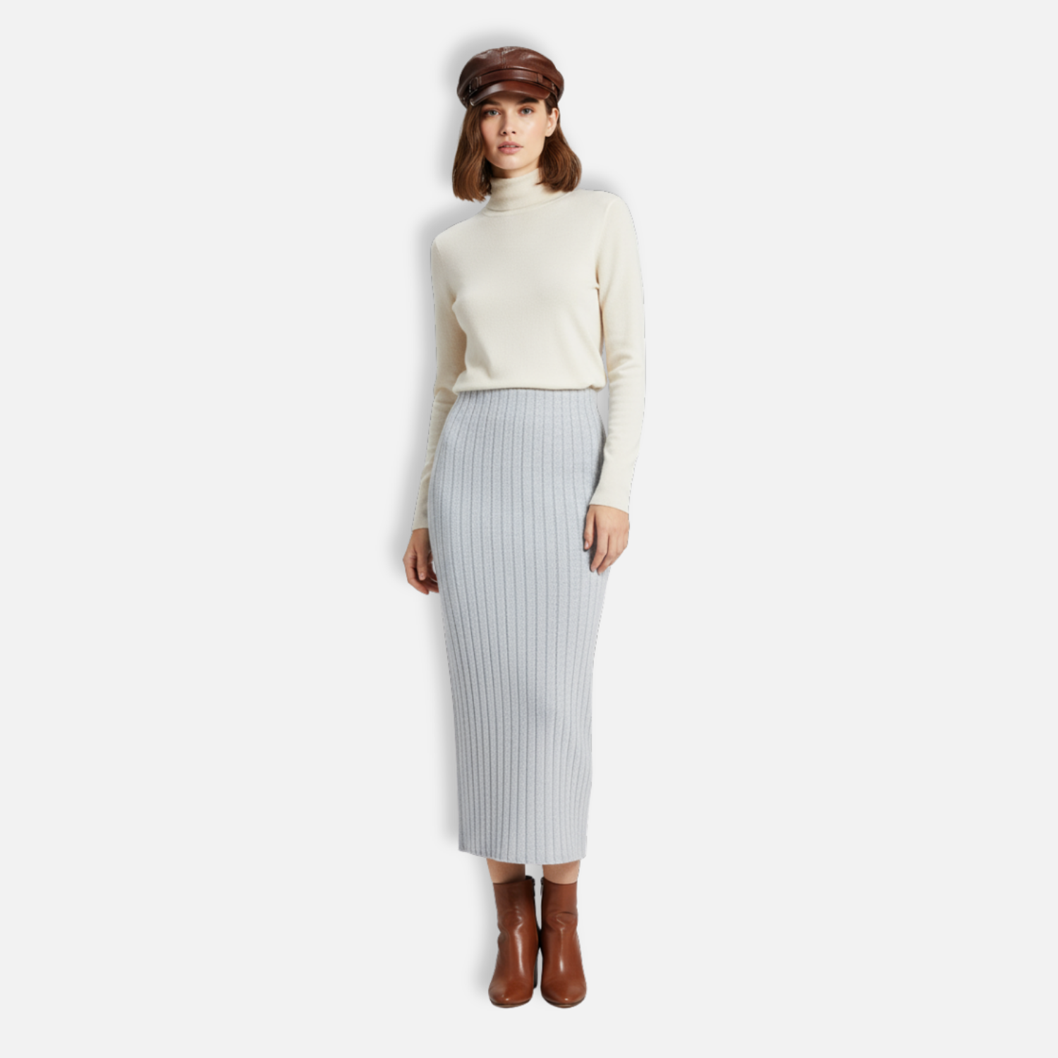 Arden | Jupe Maxi en Maille Côtelée pour Femme