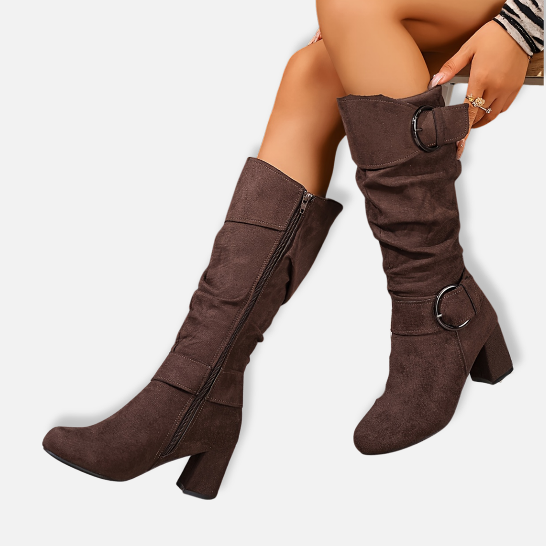 Arden | Bottes Hautes en Suédine pour Femme