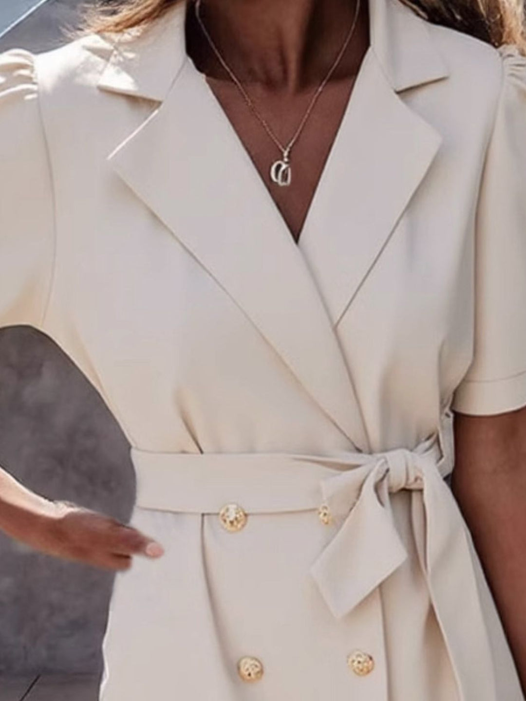 Cayla | Tie Waist Blazer Mini Dress