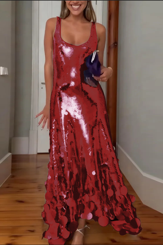 Veloura | Sequin Maxi Dress