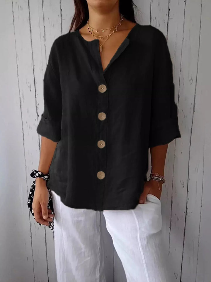 Eva | Relaxed Button-Down Shirt