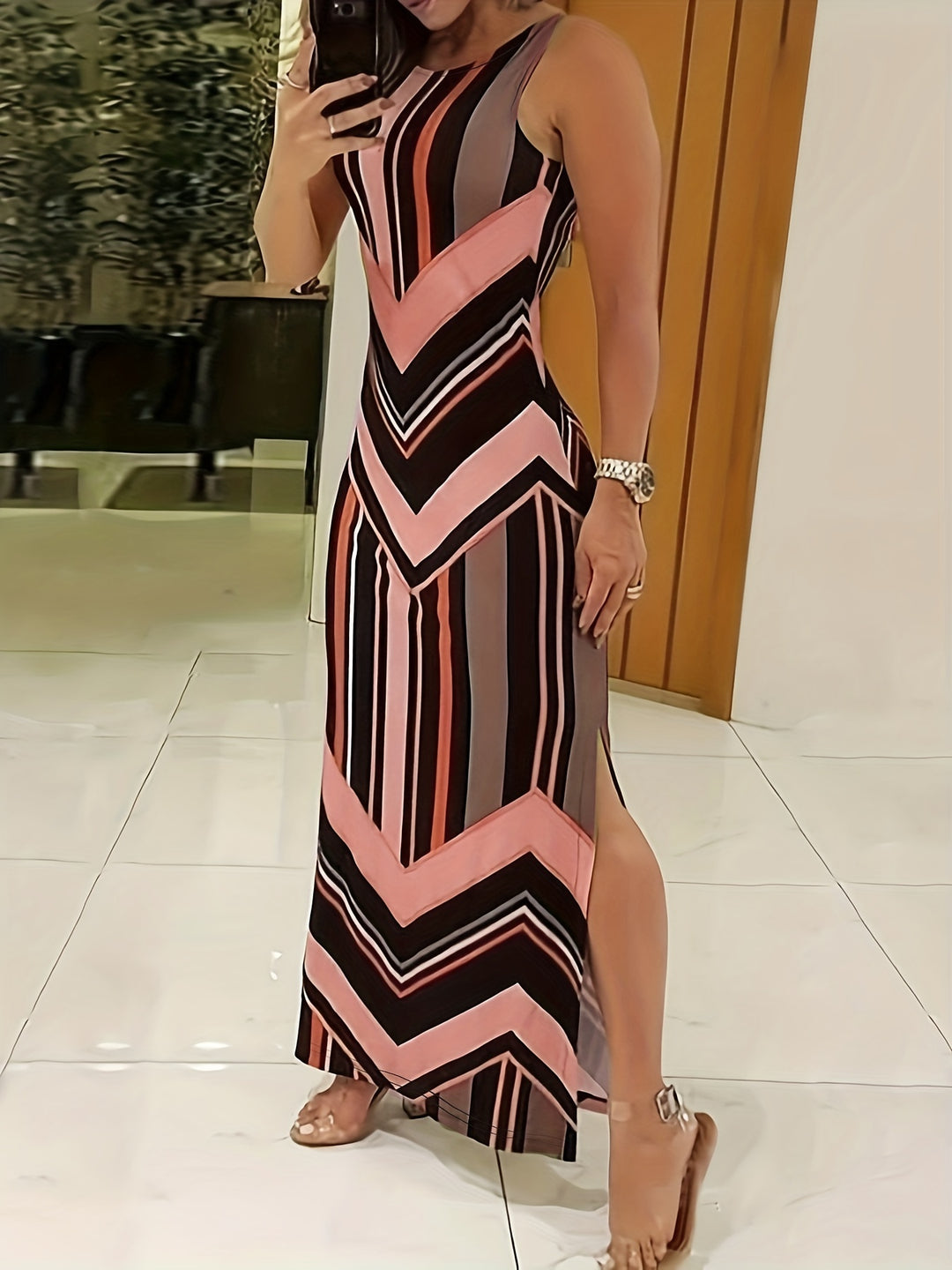 Tessa | Geometric Maxi Dress