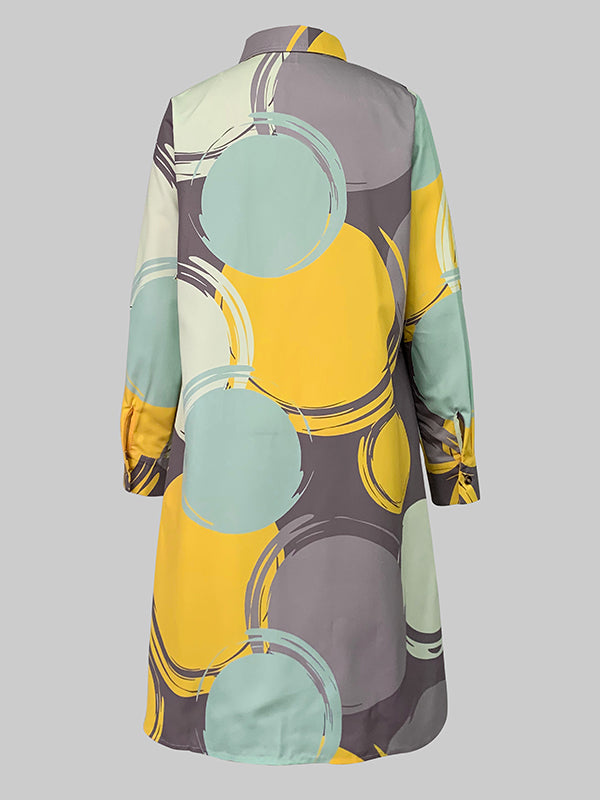 Elin | Printed Shirt Dress