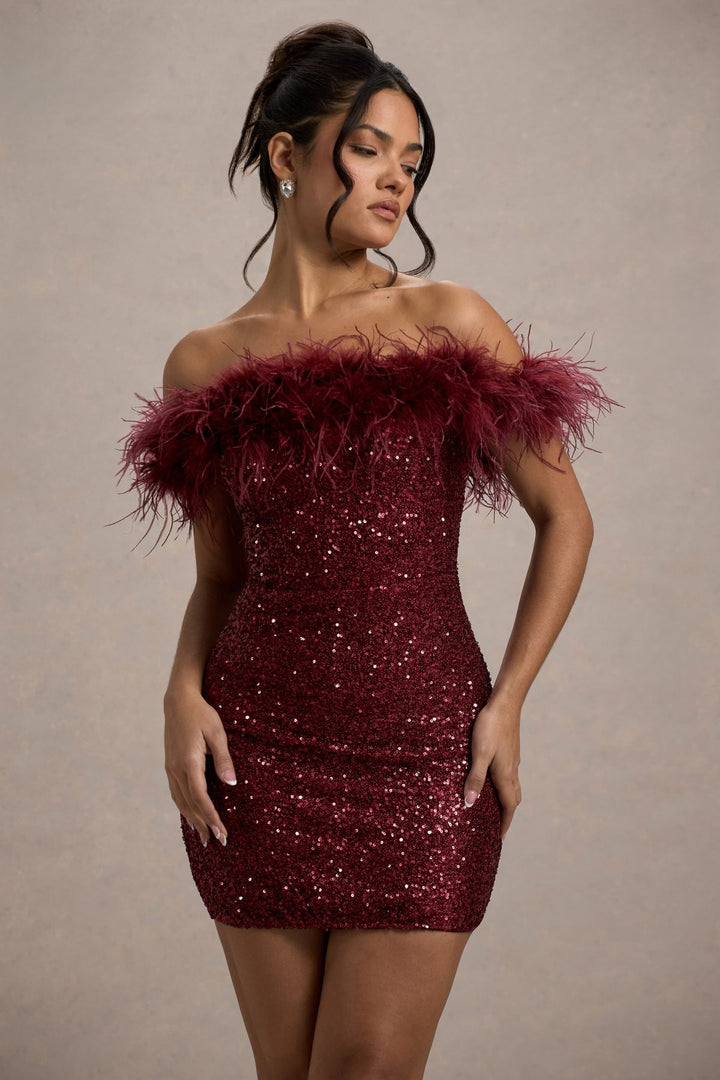 Lyla | Sequin Off-Shoulder Mini Dress