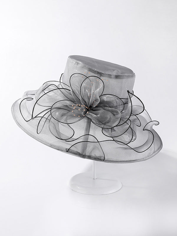 Sheer Flower Sun Hat