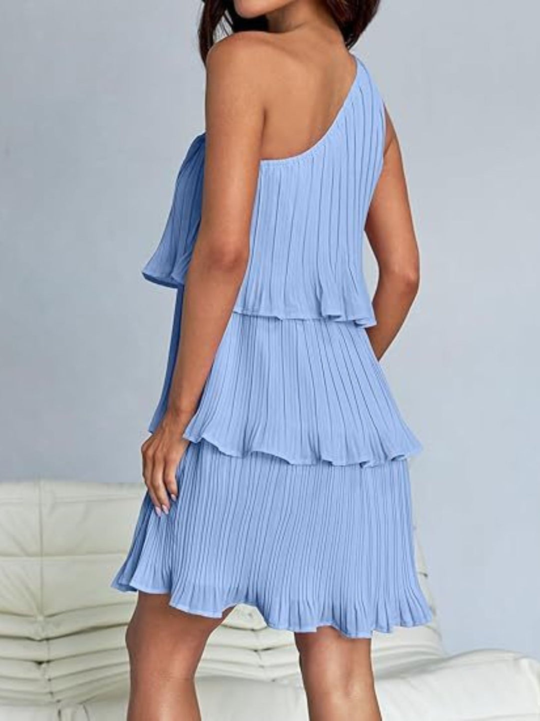 Soréva | One Shoulder Layered Mini Dress