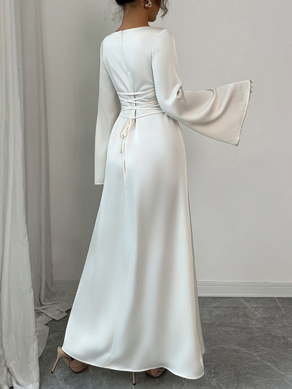 Lina | Tie Waist Maxi Dress