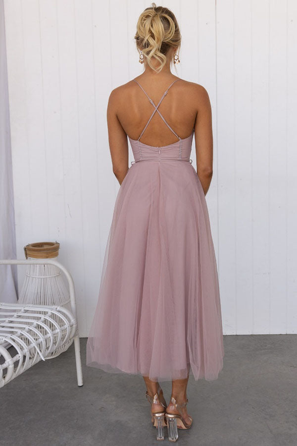 Alina | Tulle Midi Dress