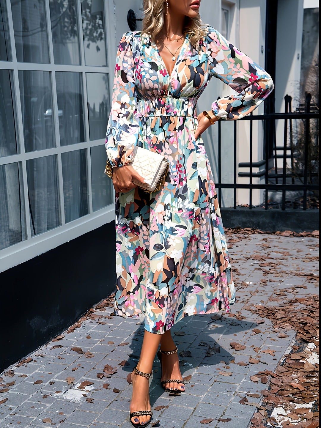 Mira | Floral Midi Dress