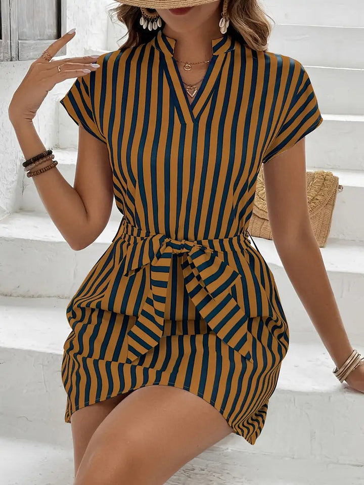 Elvani | Striped Mini Dress