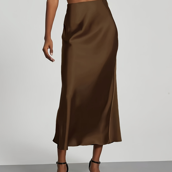 Arden | Jupe Midi Satinée pour Femme