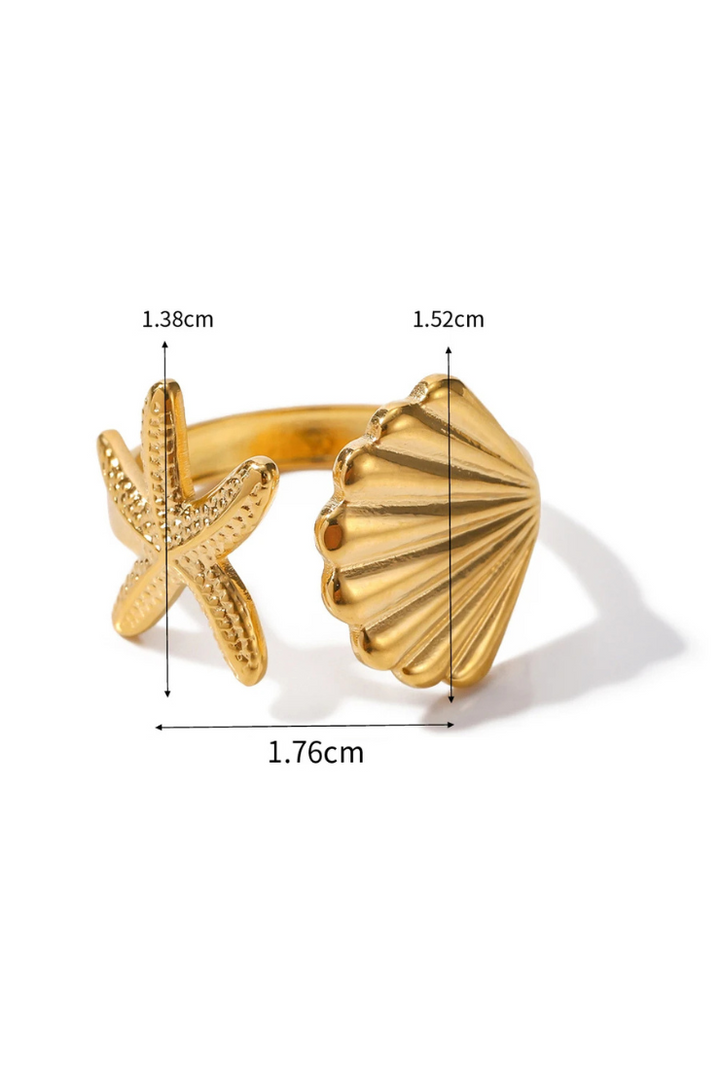 Ocean-Inspired Ring Set