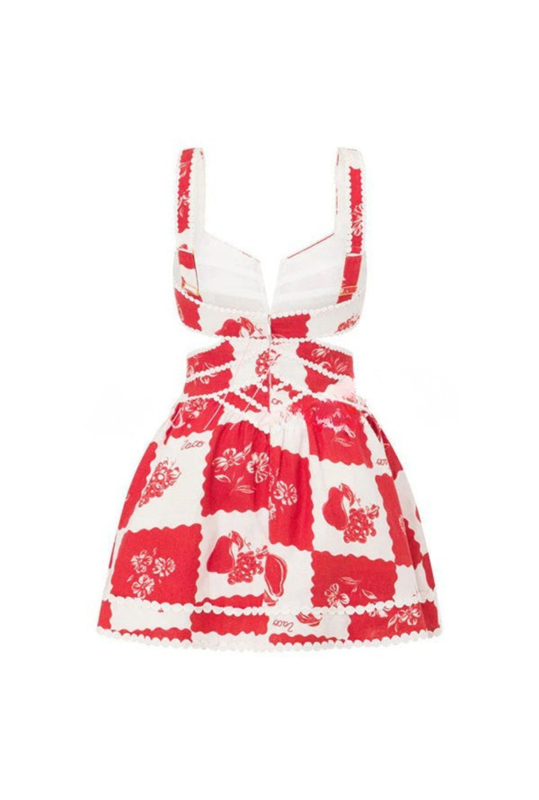 Zerina | Printed Cut-Out Mini Dress
