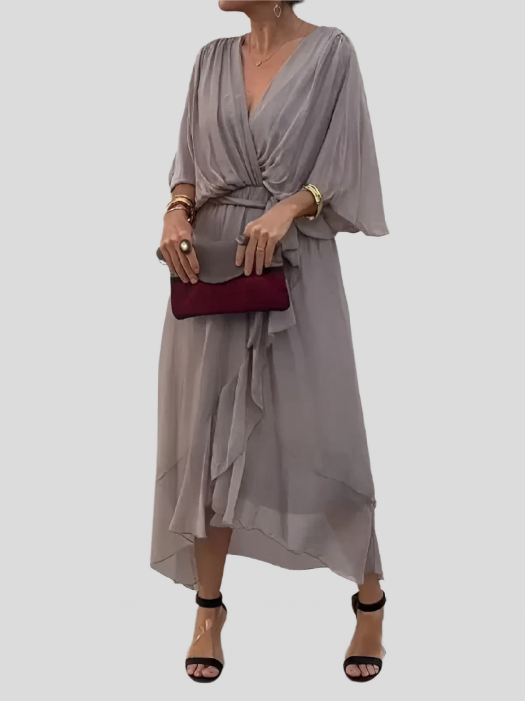 Serel | Tiered Ruffle Midi Dress
