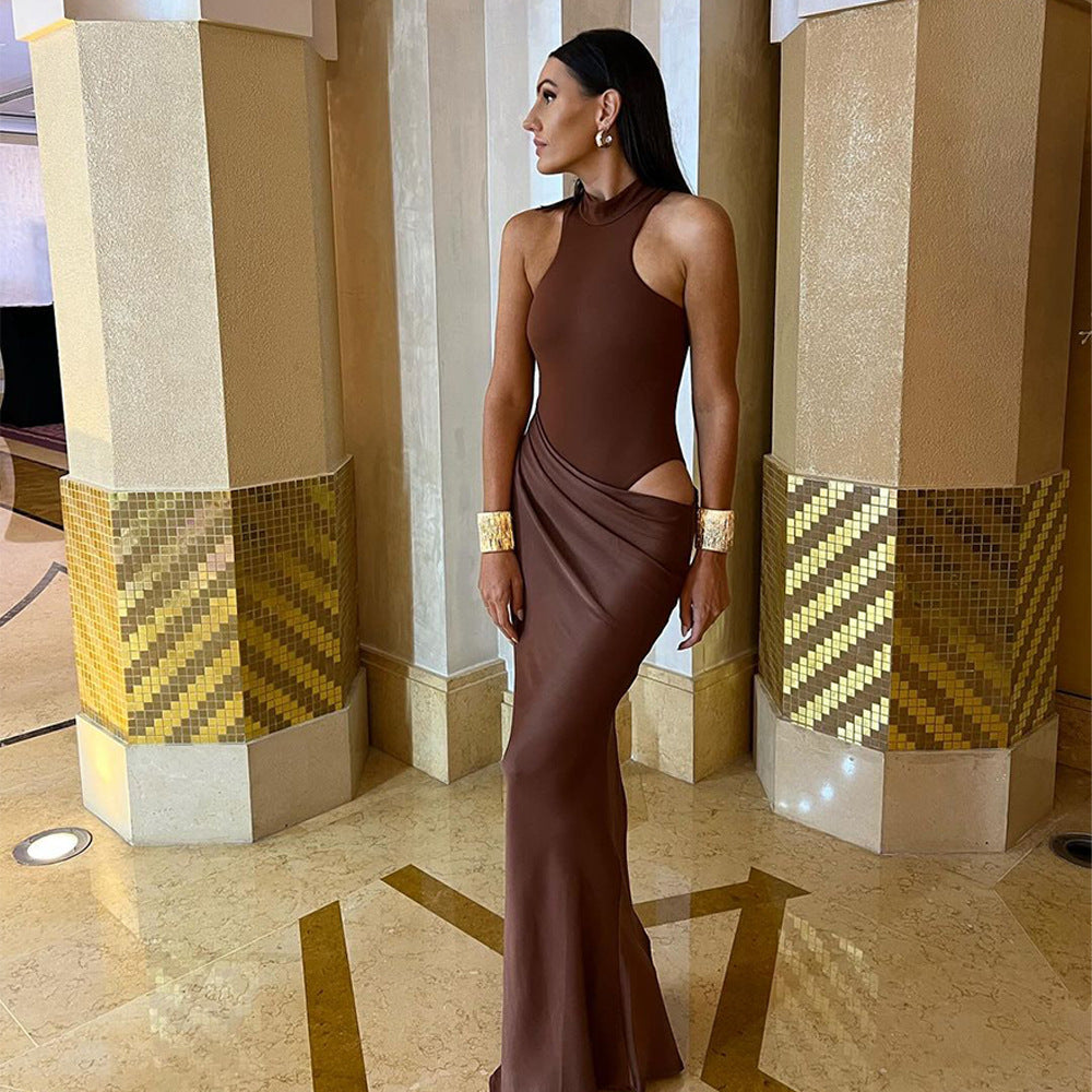 Seralya | Draped Maxi Dress