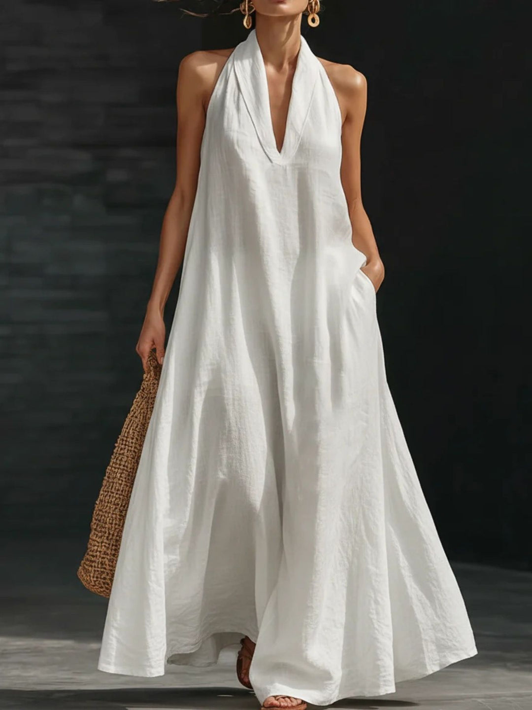 Avena | Halter Maxi Dress