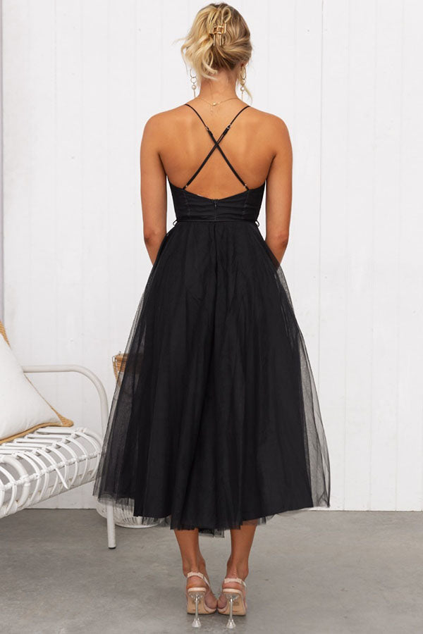 Alina | Tulle Midi Dress