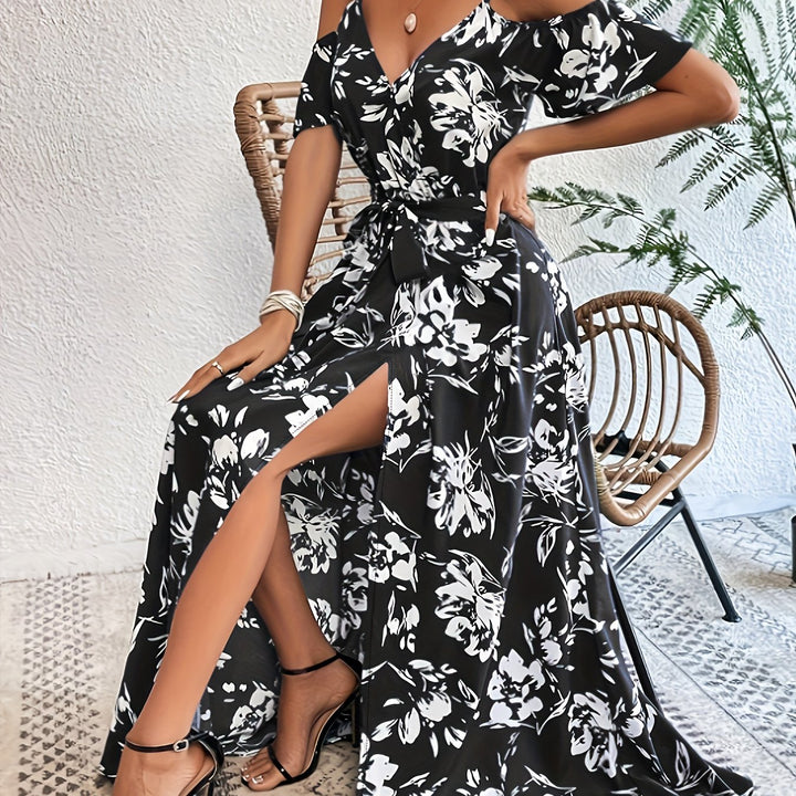 Elodie | Robe Maxi Fleurie à Bretelles