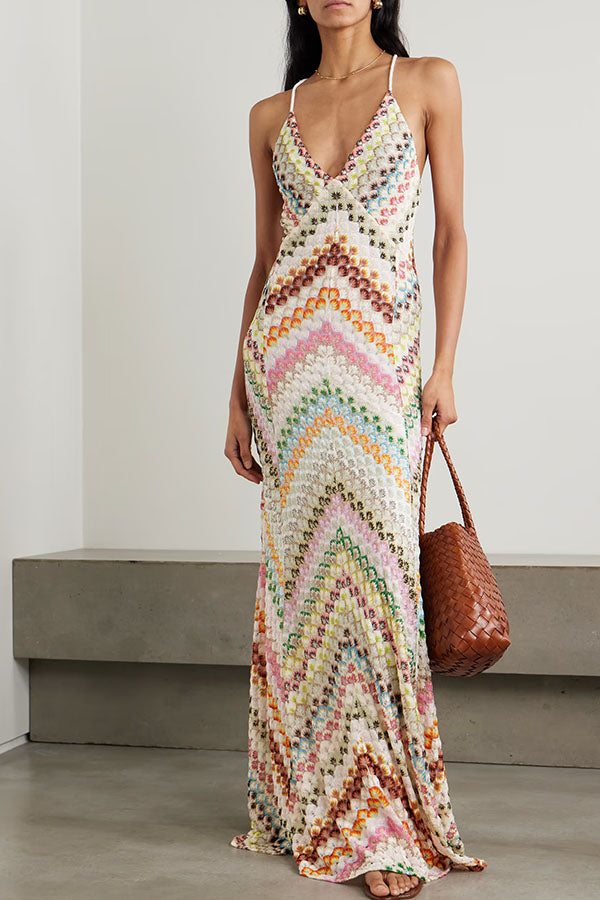 Soreia | Chevron Knit Dress