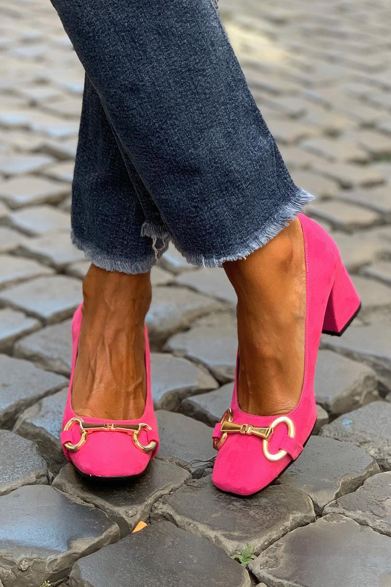 Ash | Square Toe Block Heel Sandals