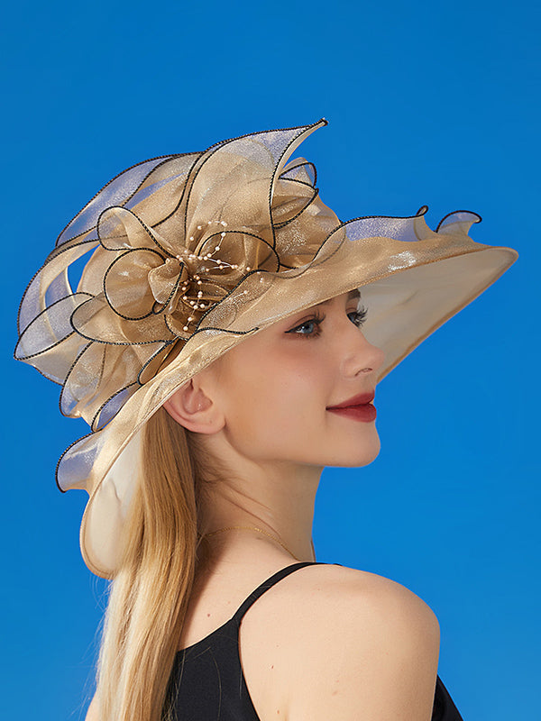 Sheer Flower Sun Hat