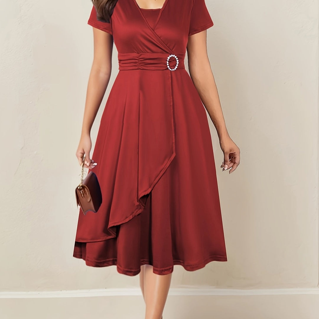 Nadia | Asymmetric Midi Dress