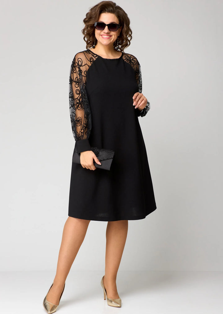 Seralya | Lace Sleeve Dress