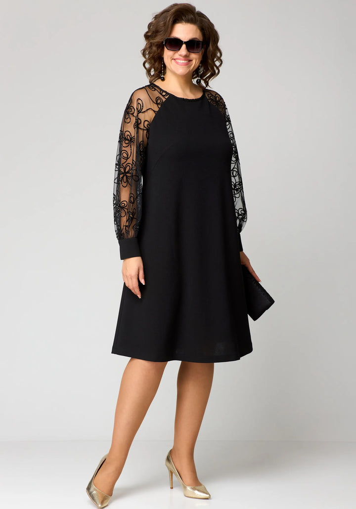 Seralya | Lace Sleeve Dress