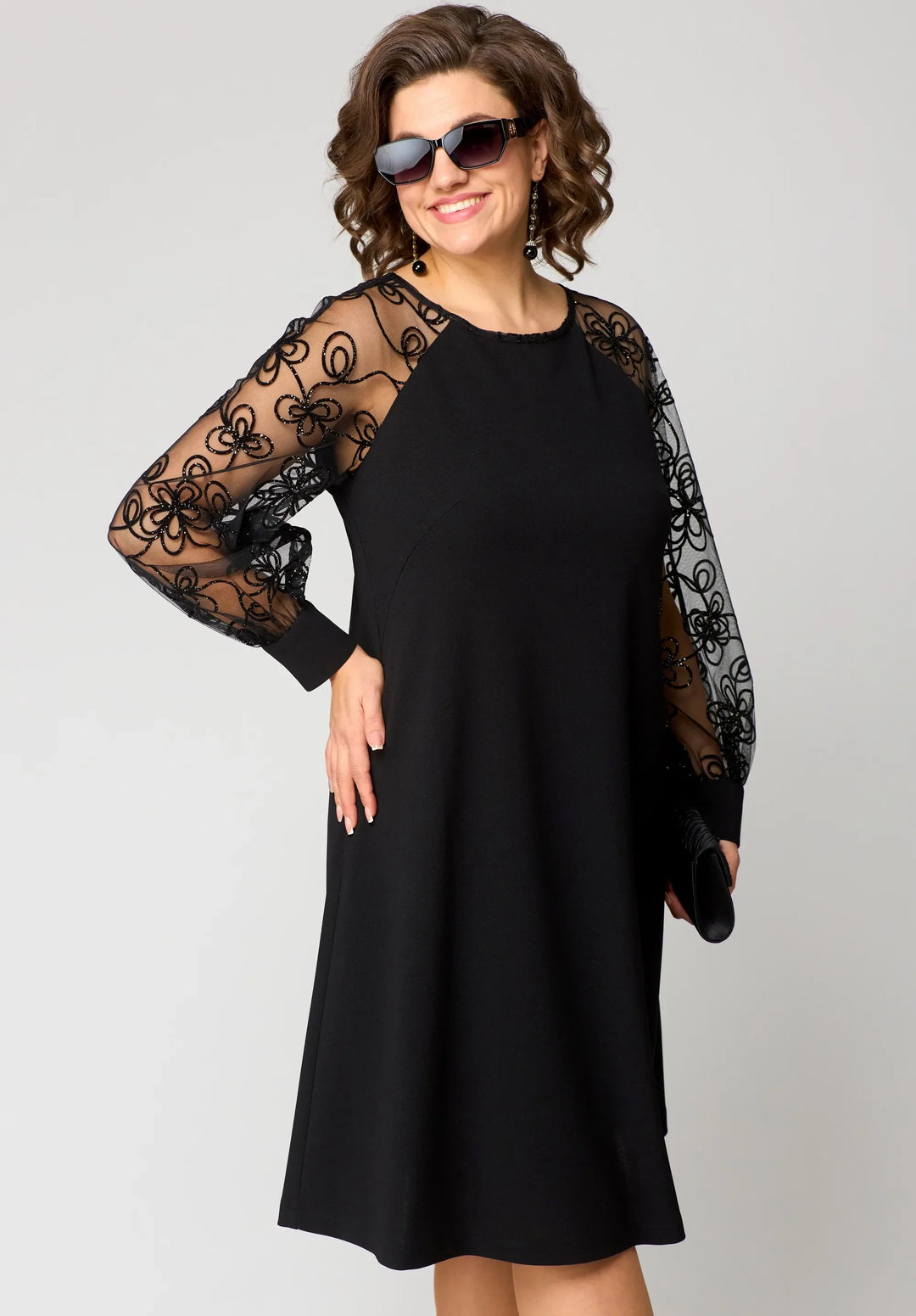 Seralya | Lace Sleeve Dress