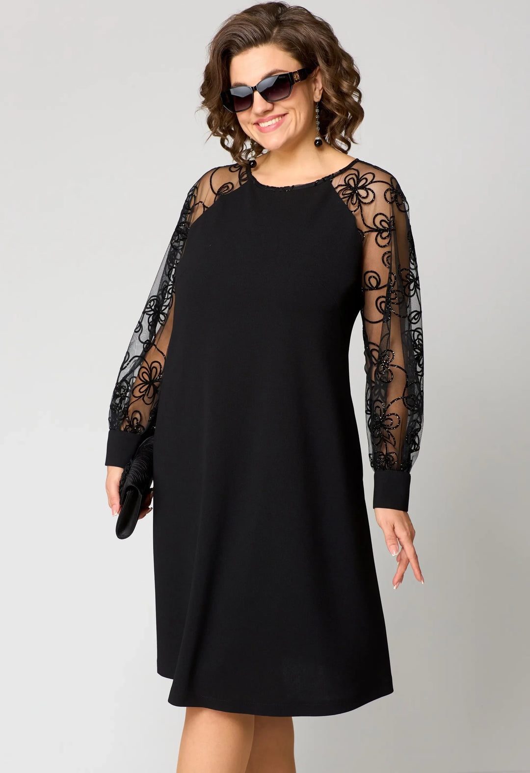 Seralya | Lace Sleeve Dress