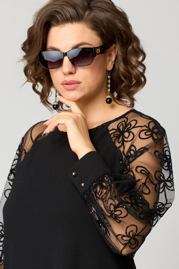 Seralya | Lace Sleeve Dress