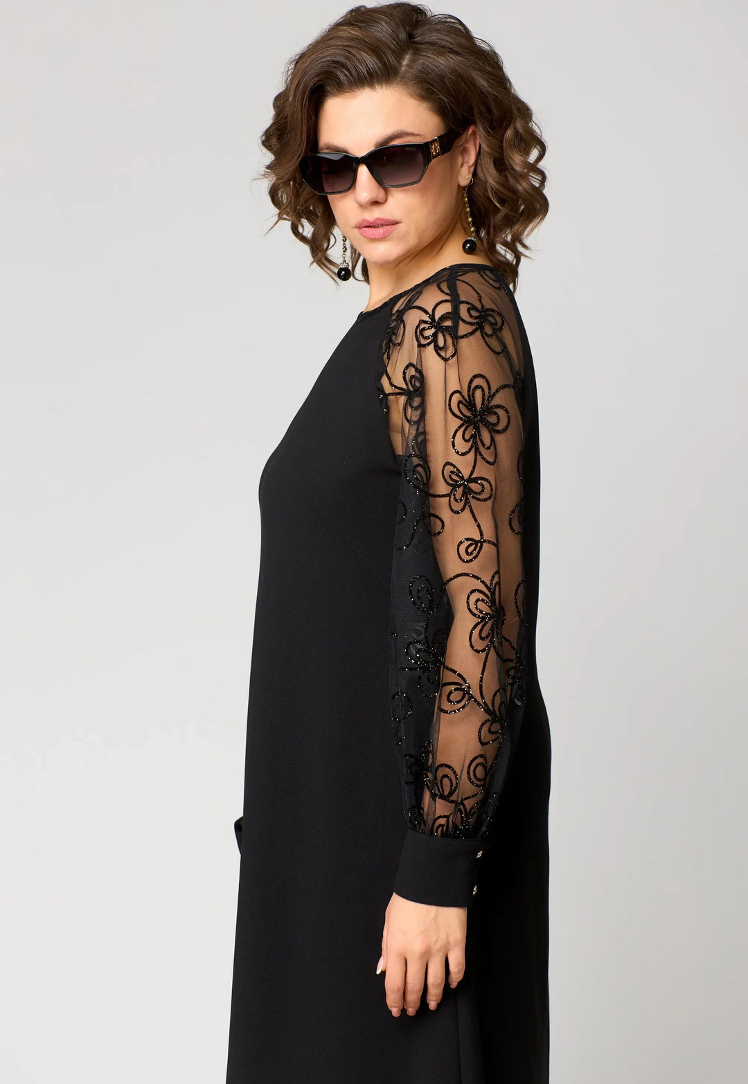 Seralya | Lace Sleeve Dress
