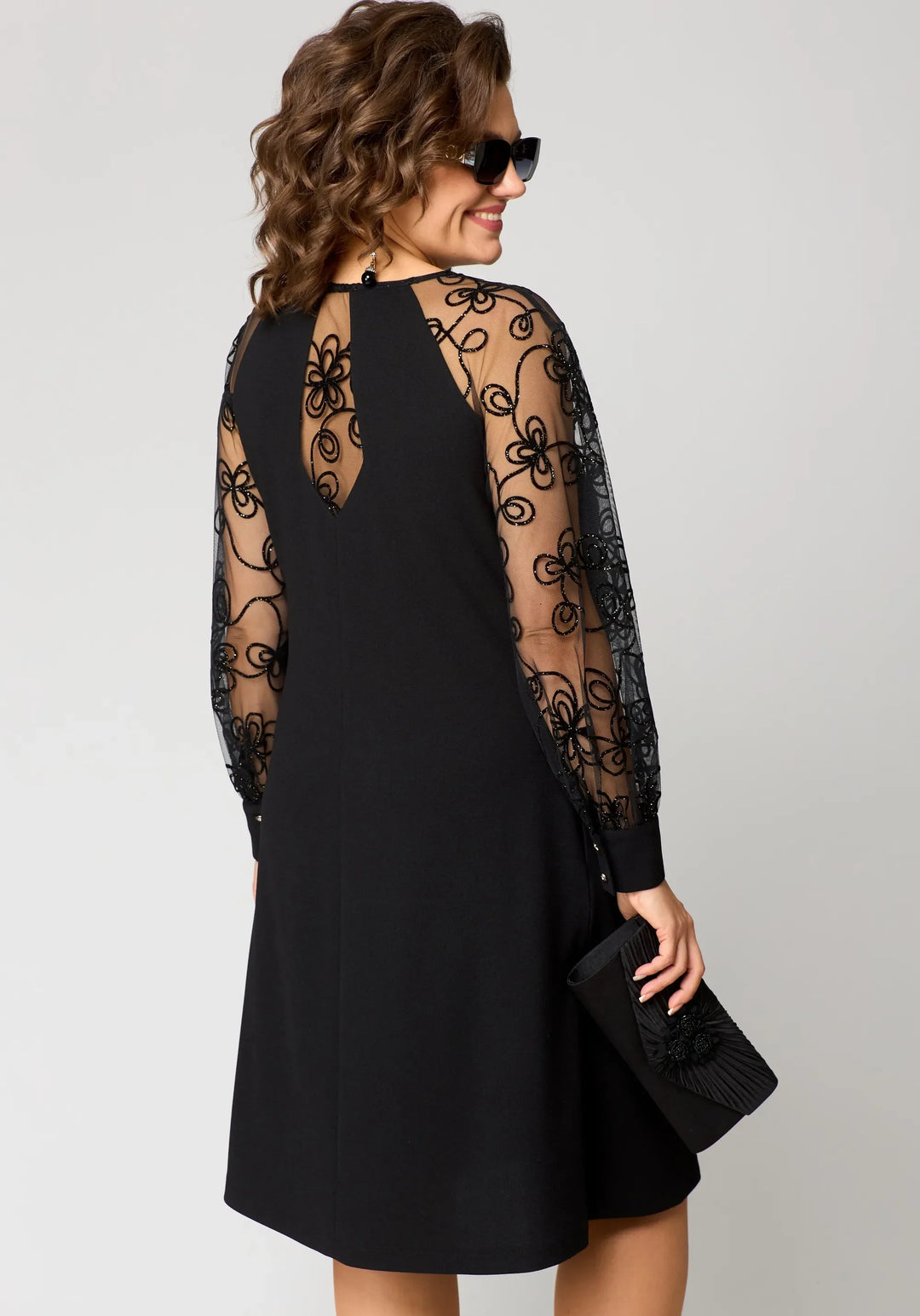 Seralya | Lace Sleeve Dress